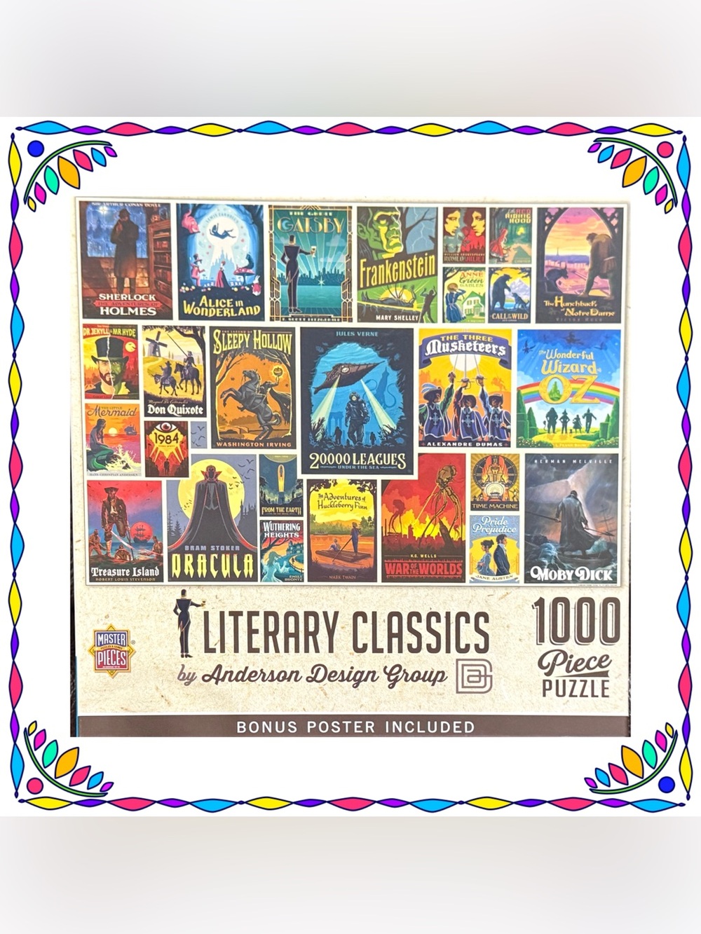Jigsaw puzzle - Literary Classics - Master Pieces - 1000 pcs - Complete perfect